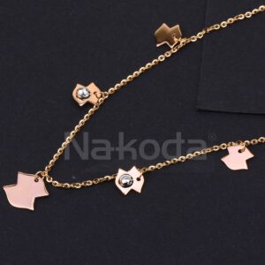 750 Rose Gold CZ Gorgeous  Ladies Tanmaniya RTM537