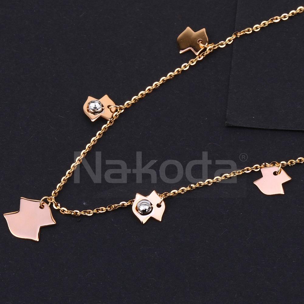 750 Rose Gold CZ Gorgeous Ladies Tanmaniya RTM537 - Image 2