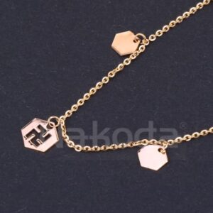 18KT Rose Gold CZ Stylish Tanmaniya RTM480