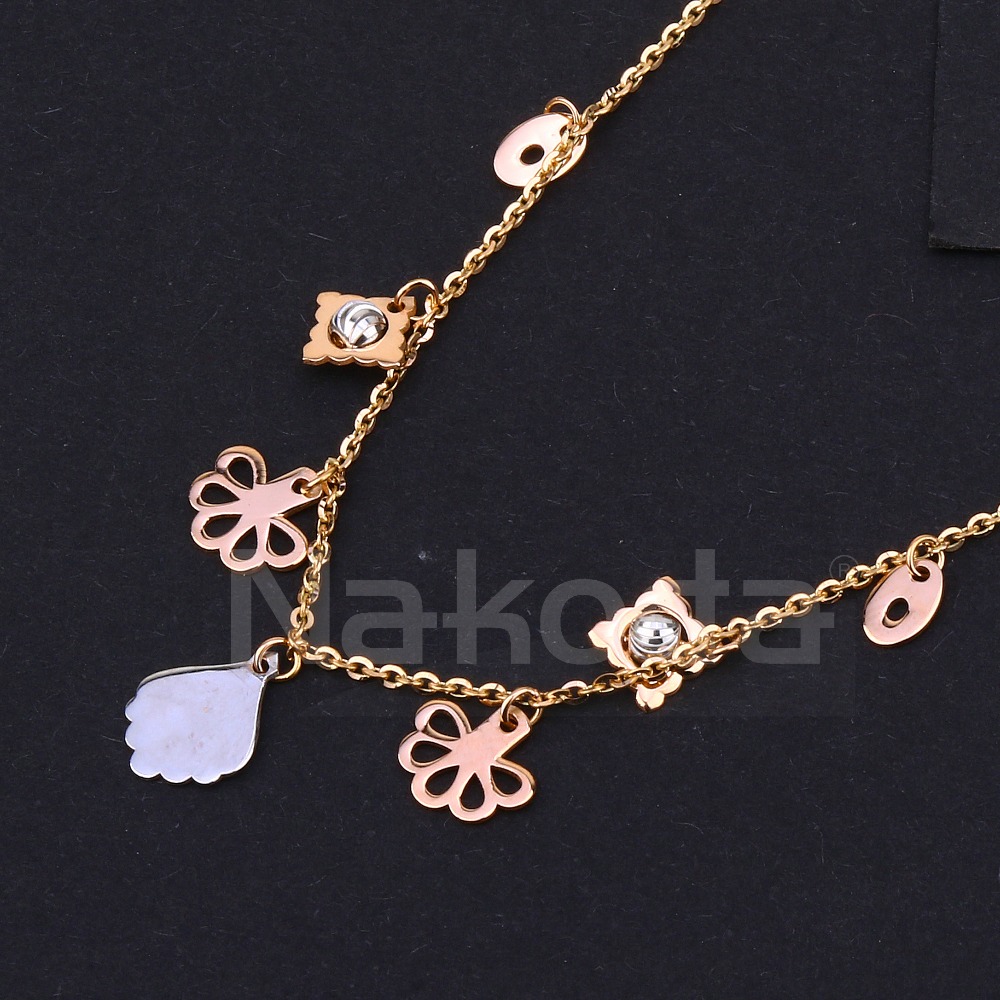 750 Rose Gold CZ Fancy Ladies Tanmaniya RTM536 - Image 2