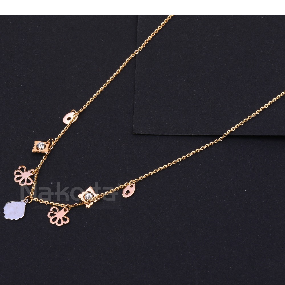 750 Rose Gold CZ Fancy   Ladies Tanmaniya RTM536