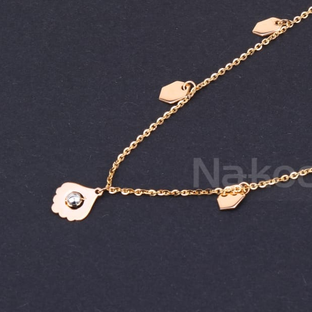 18KT Rose Gold CZ Fancy Tanmaniya RTM478 - Image 2