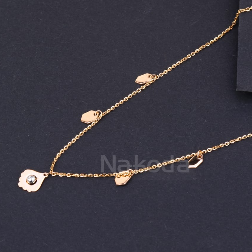 18KT Rose Gold CZ Fancy Tanmaniya RTM478