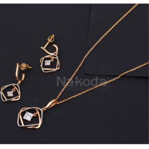 750 Rose Gold CZ Classic Ladies Tanmaniya RTM532