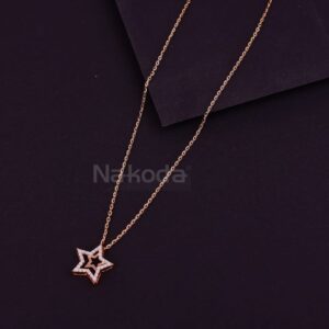 18KT Rose Gold CZ Delicate Tanmaniya RTM475