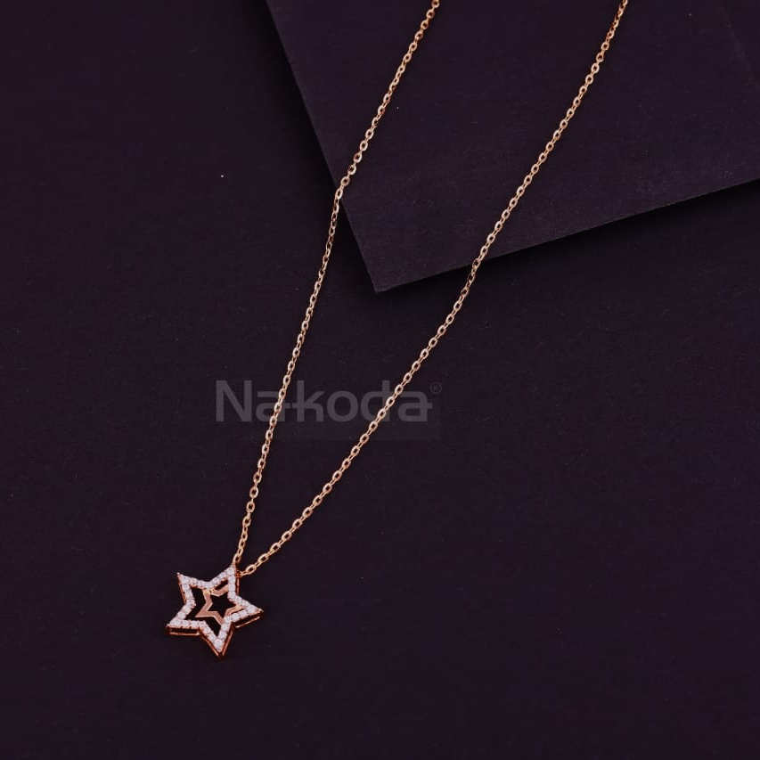 18KT Rose Gold CZ Delicate Tanmaniya RTM475