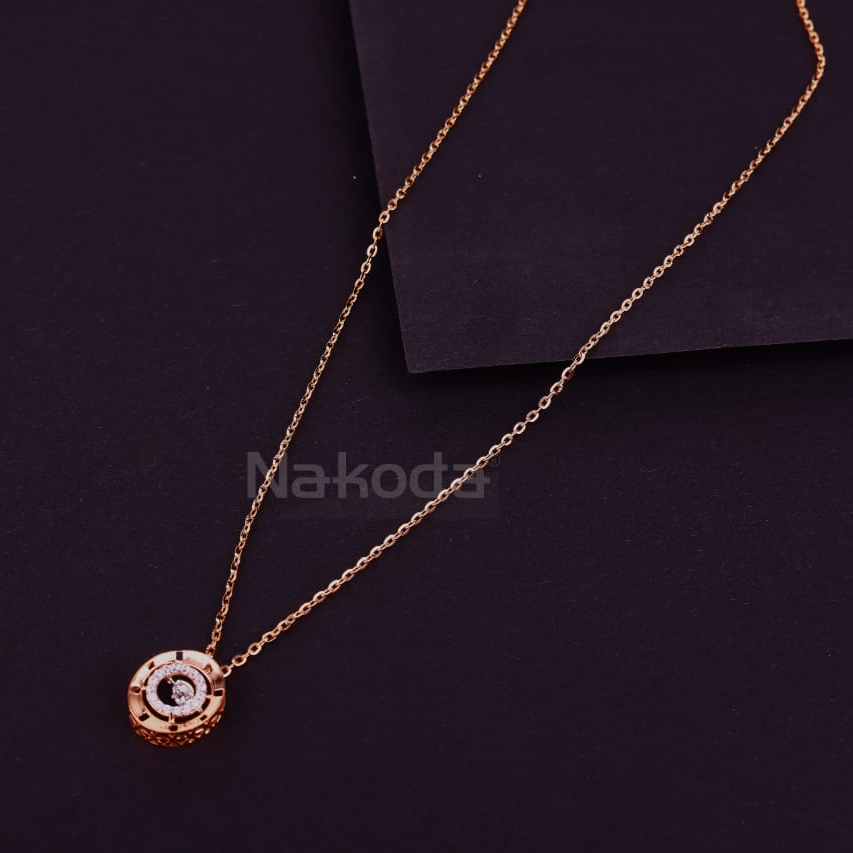 18KT Rose Gold CZ Classic Tanmaniya RTM474