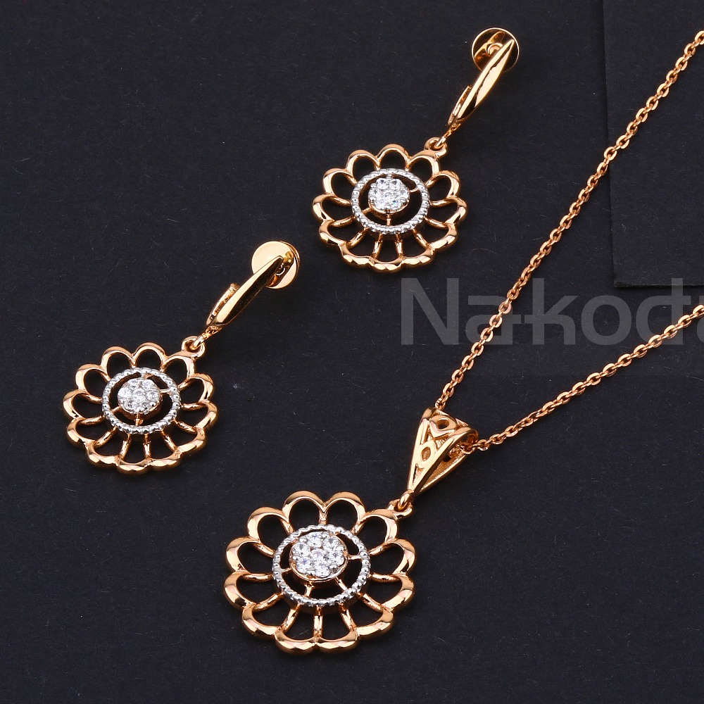 750 Rose Gold Women's Delicate Hallmark Tanmaniya RTM526 - Image 2