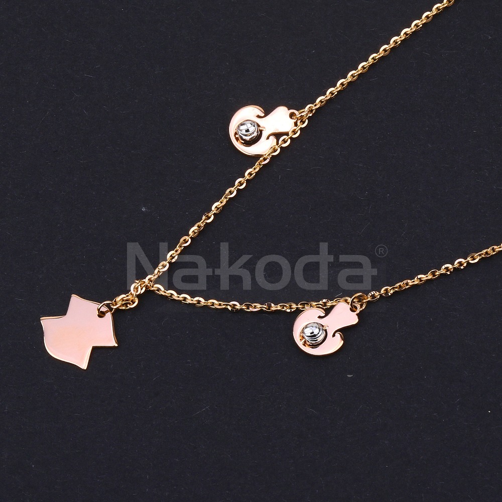 750 Rose Gold CZ Stylish Ladies Hallmark Tanmaniya RTM514 - Image 2