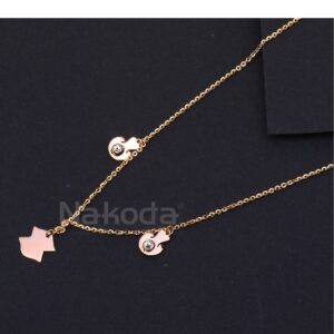 750 Rose Gold CZ Stylish Ladies Hallmark  Tanmaniya RTM514