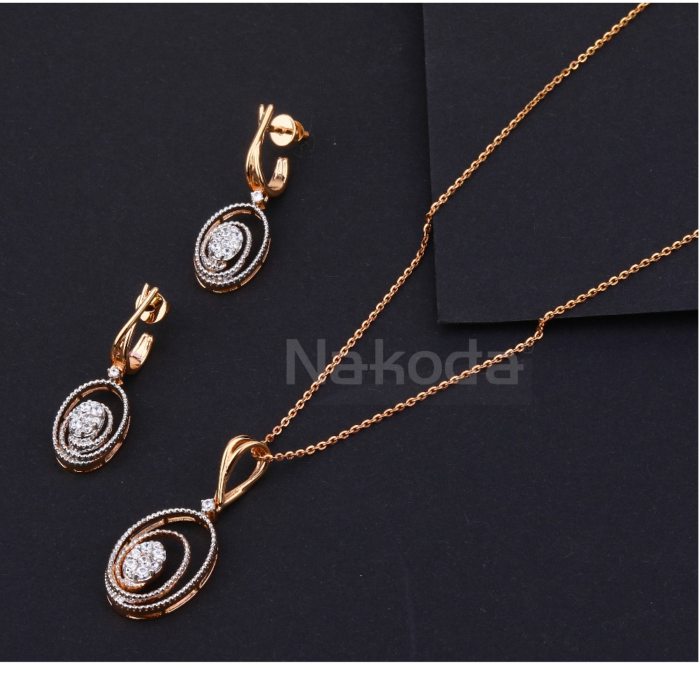 750 Rose Gold CZ Gorgeous Ladies Hallmark  Tanmaniya RTM513