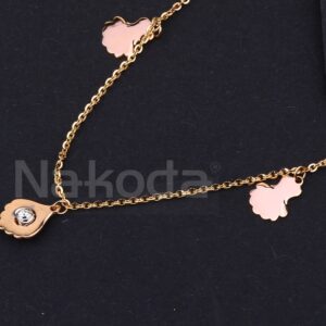 750 Rose Gold CZ Delicate Ladies Hallmark  Tanmaniya RTM510