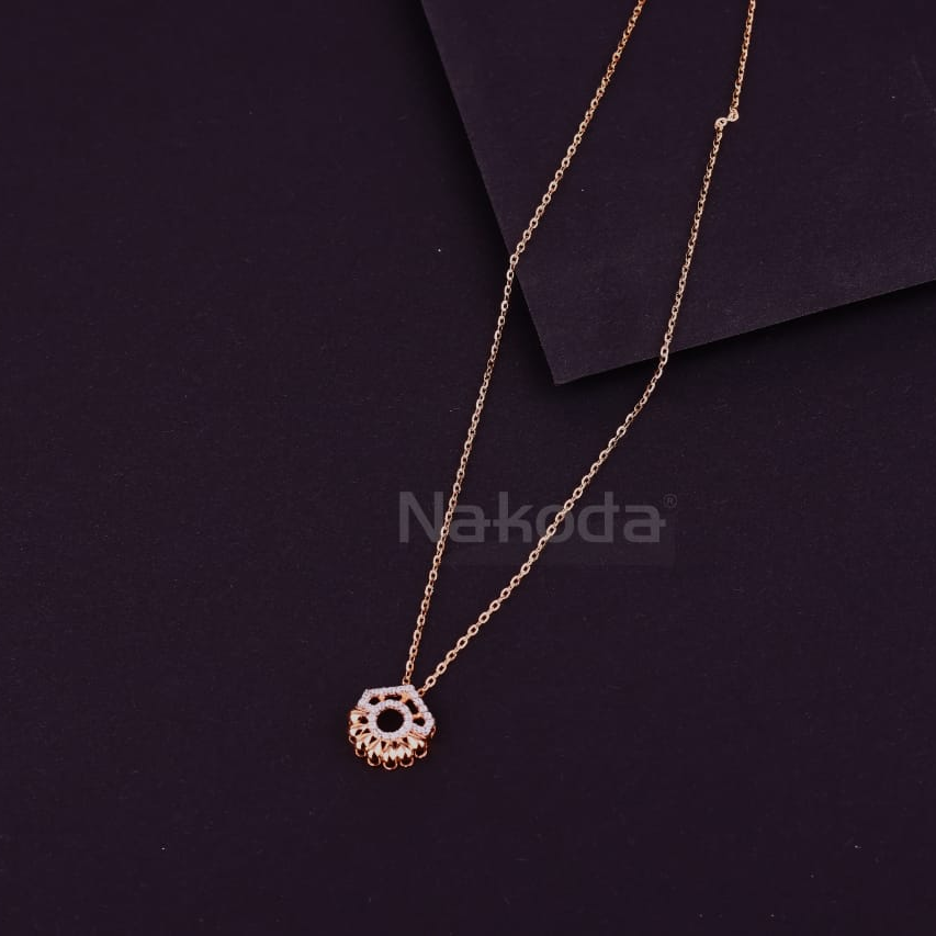750 Rose Gold CZ Hallmark Delicate Tanmaniya RTM445