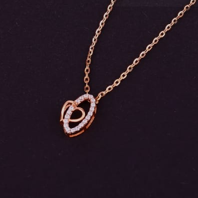 750 Rose Gold CZ Hallmark Classic Tanmaniya RTM446 - Image 2