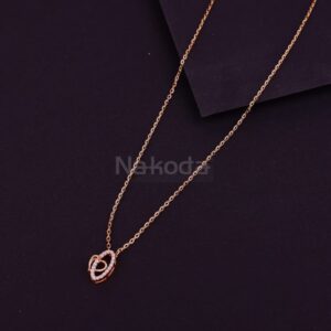 750 Rose Gold CZ Hallmark Classic Tanmaniya RTM446