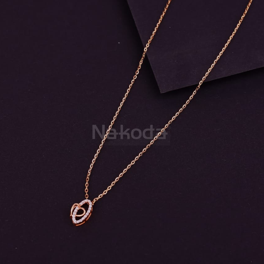 750 Rose Gold CZ Hallmark Classic Tanmaniya RTM446