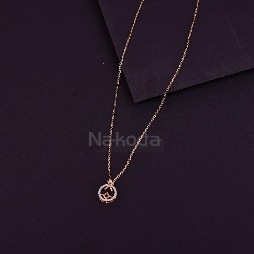 750 Rose Gold CZ Hallmark Tanmaniya RTM447