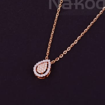 750 Rose Gold CZ Fancy Tanmaniya RTM450 - Image 2
