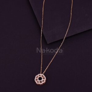 750 Rose Gold CZ Delicate Tanmaniya RTM454