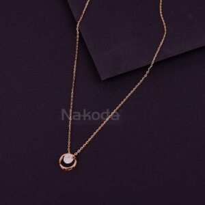 750 Rose Gold CZ Classic Tanmaniya RTM453