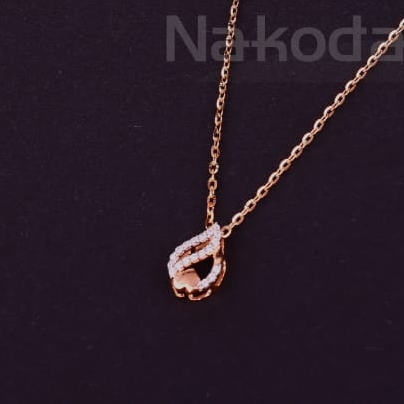 750 Rose Gold CZ Tanmaniya RTM455 - Image 2
