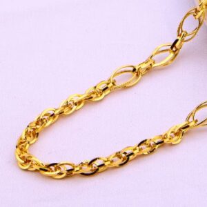 916 Gold Hallmark Mens Choco Chain MCH748