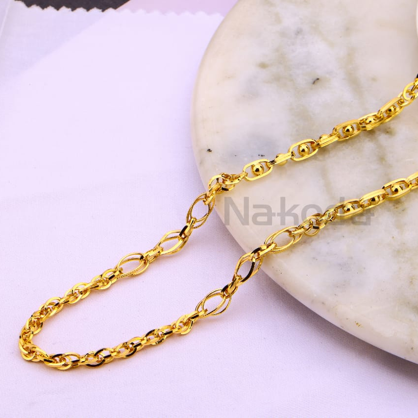 916 Gold Hallmark Mens Choco Chain MCH748
