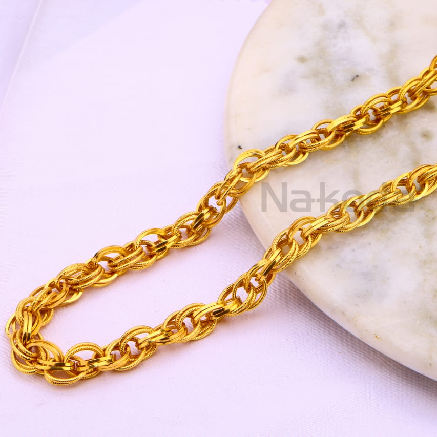 916 gold fancy mens choco chain mch744