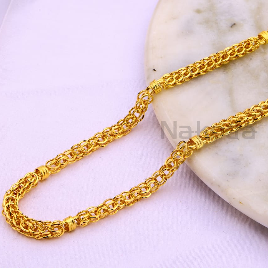 916 gold delicate mens choco chain mch741