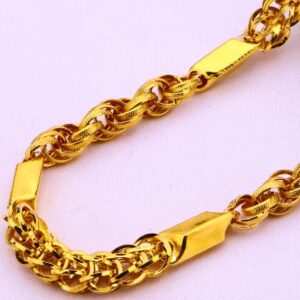 916 gold classic mens choco chain mch740