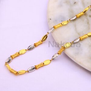22kt gold cz hallmark stylish mens choco chain mch714