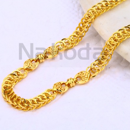22kt gold cz hallmark mens choco chain mch669 - Image 2