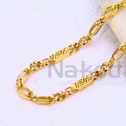 22kt gold cz stylish mens choco chain mch668 - Image 2