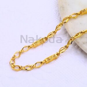 22KT Gold CZ Designer Mens Chock Chain MCH664