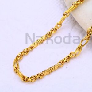22KT Gold CZ Delicate Mens Chock Chain MCH663