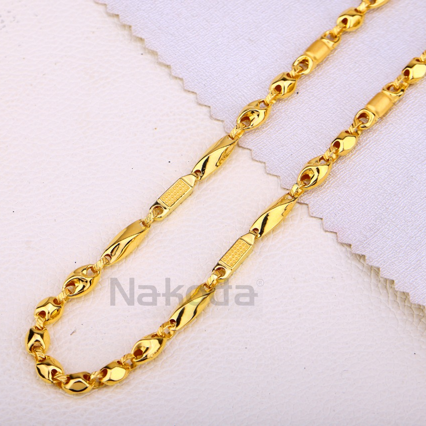 916 Gold CZ Hallmark Mens Chock Chain MCH656