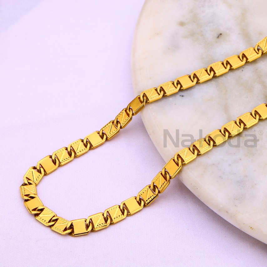 916 Gold CZ Exclusive Mens Chock Chain MCH739