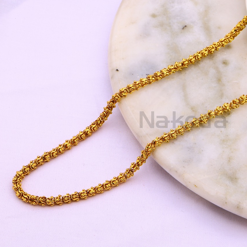 916 Gold CZ Designer Mens Chock Chain MCH738