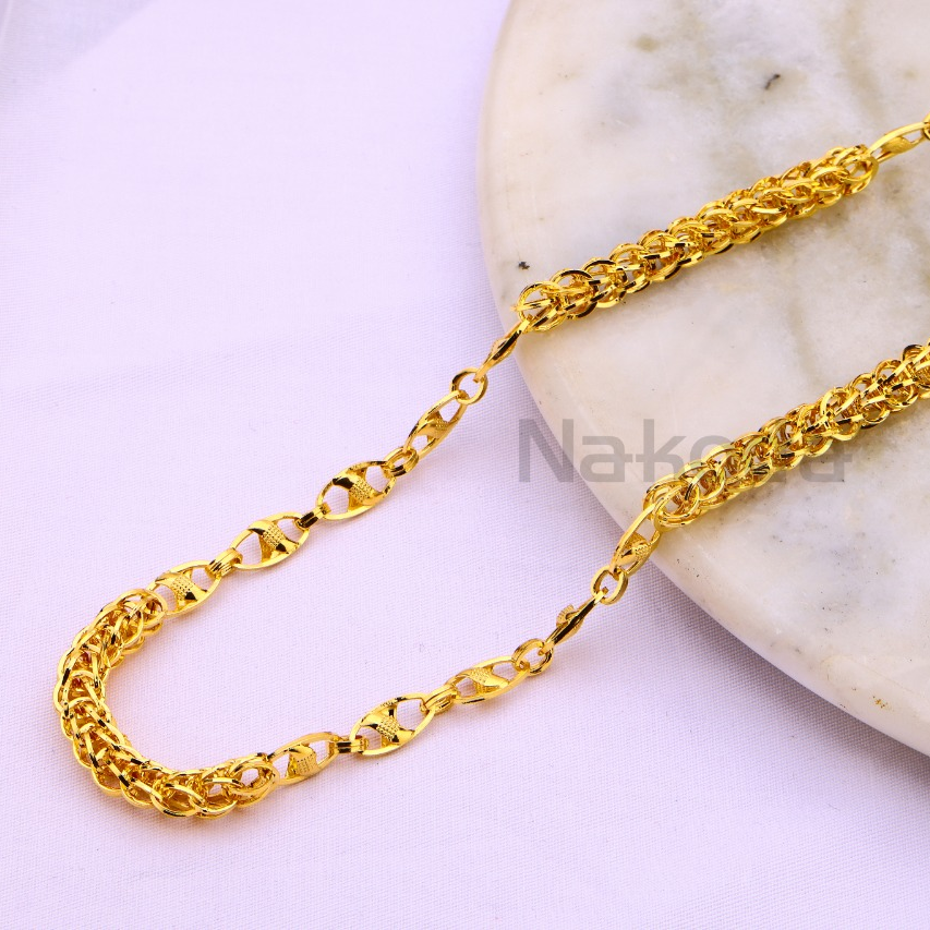 916 Gold CZ Mens Chock Chain MCH735