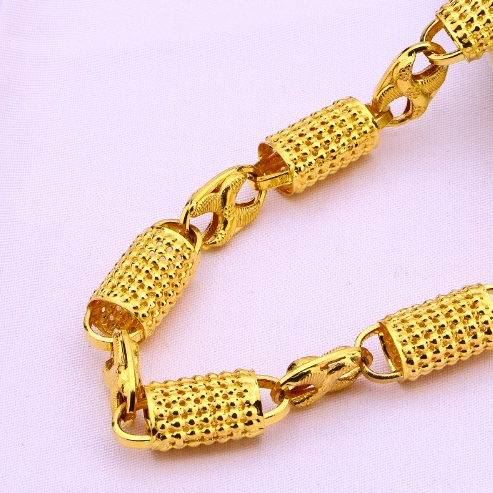 916 Gold Hallmark Exclusive Mens Chock Chain MCH731 - Image 3