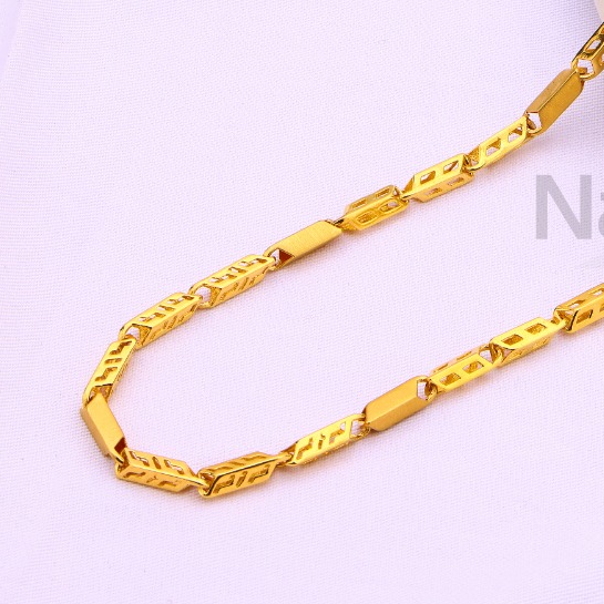 916 Gold Hallmark Classic Mens Chock Chain MCH702 - Image 2