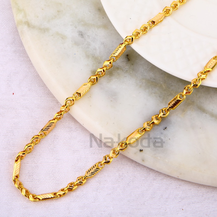 916 Gold Stylish Mens Chock Chain MCH772 - Image 2