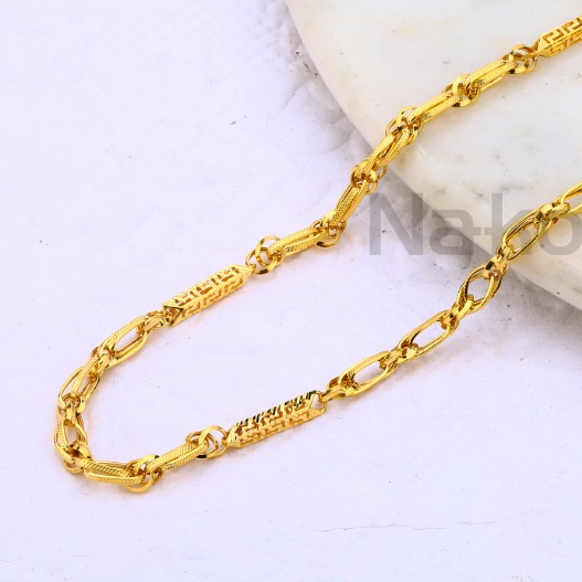 916 Gold Delicate Mens Chock Chain MCH682 - Image 2