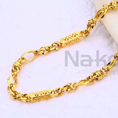 916 gold mens choco chain mch680 - Image 2