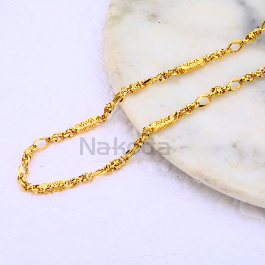916 gold mens choco chain mch680