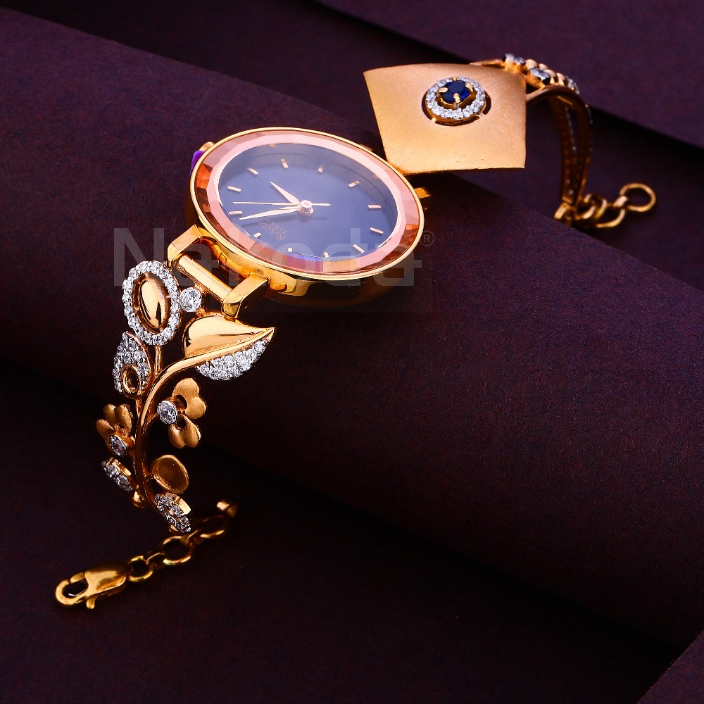 750 CZ Rose Gold Classic Women's Hallmark Watch RLW386