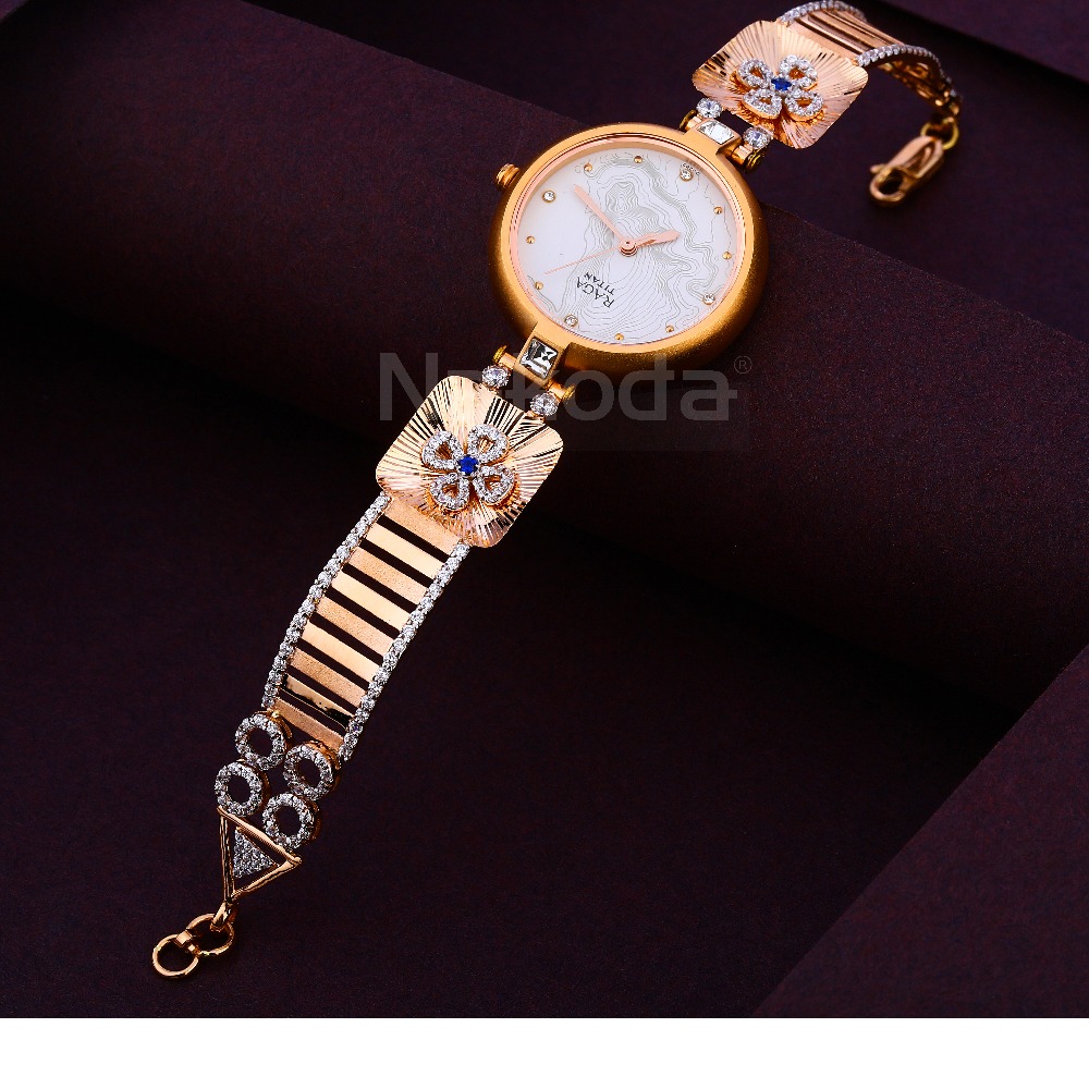 750 CZ Rose Gold Women's Hallmark Watch RLW385