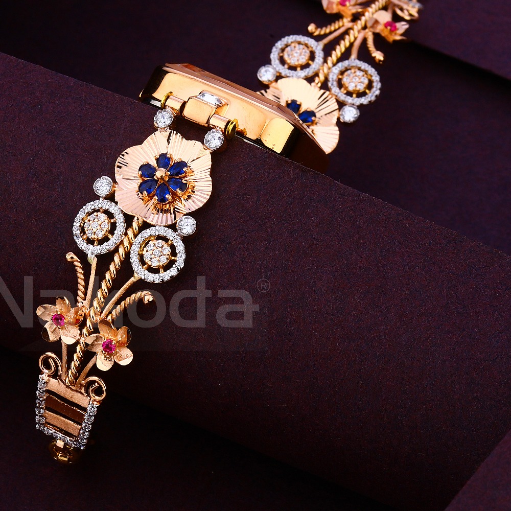 750 CZ Rose Gorgeous Ladies Gold Watch RLW383 - Image 2