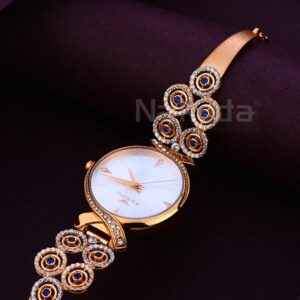 750 CZ Rose Classic Ladies Gold Watch RLW379