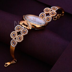 750 CZ Rose Classic Ladies Gold Watch RLW379